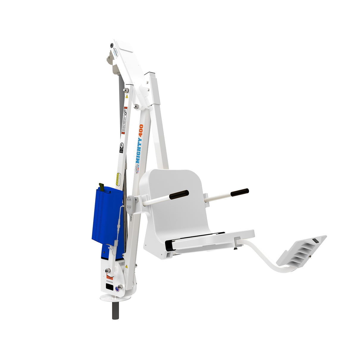 Aqua Creek Mighty 400 pool lift — white seat option