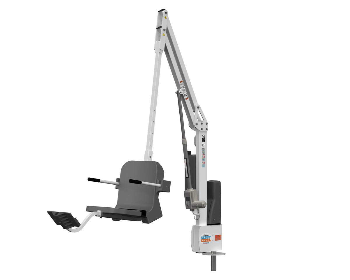 Aqua Creek Scout Excel pool lift — gray seat option