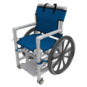 Aqua Creek F-520SPM 18 inch PVC pool access chair — blue mesh seat