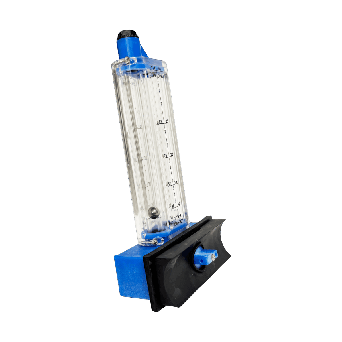 1" PVC Pool Flowmeter — shown from the opposite side