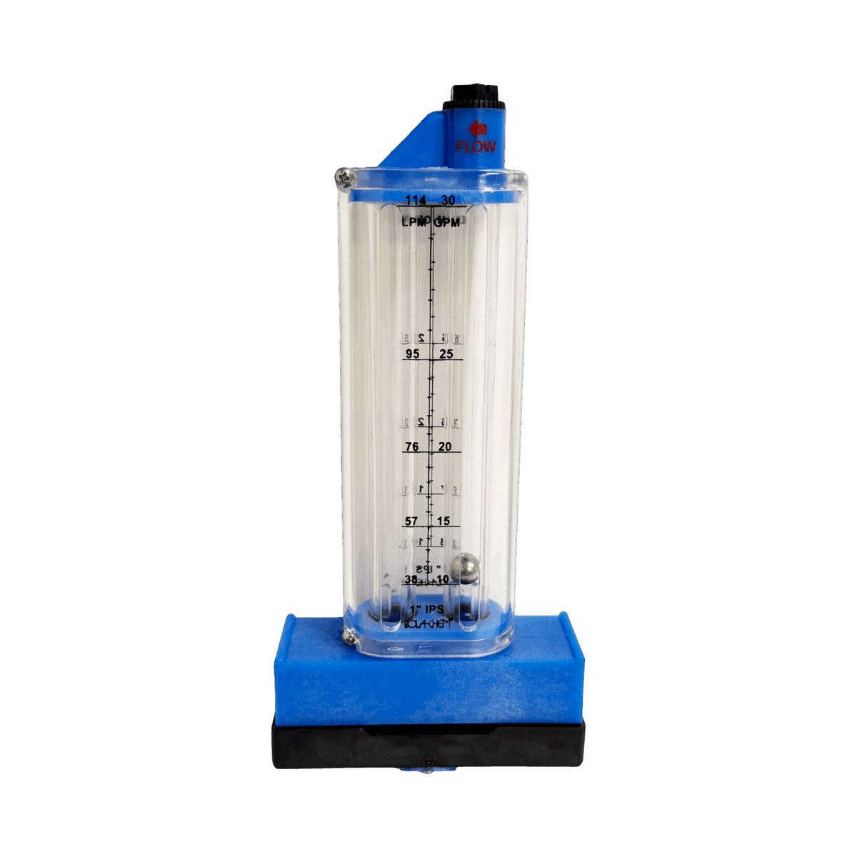 1" PVC Pool Flowmeter — the Top Mount option
