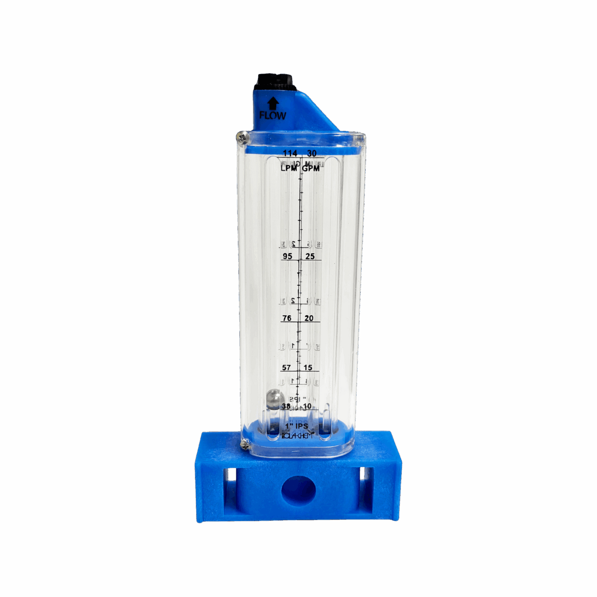 1" PVC Pool Flowmeter — the Vertical Mount option