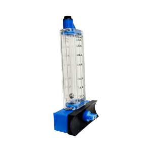 1-1/4" PVC Pool Flowmeter — close-up of the graduated scale