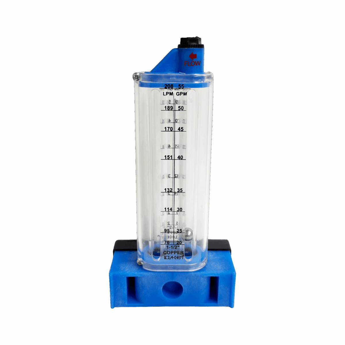 Rola-Chem 1-1/2" Copper Pool Flowmeter