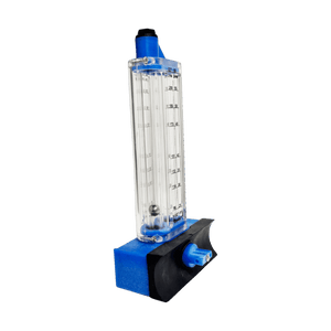 1-1/2" PVC Pool Flowmeter — close-up of the graduated scale
