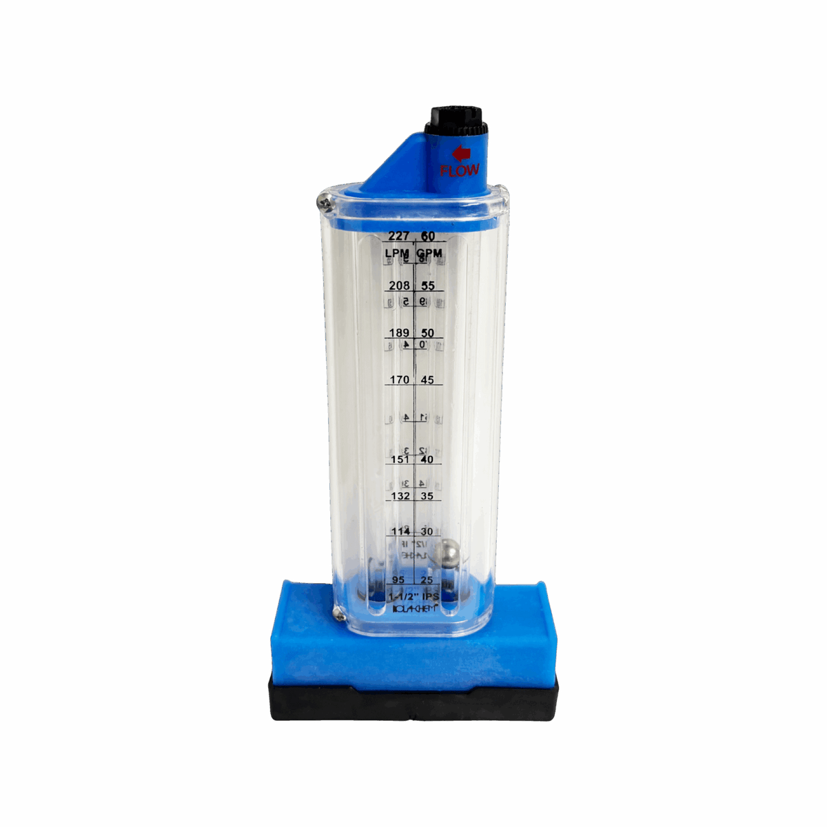 1-1/2" PVC Pool Flowmeter — the Top Mount option
