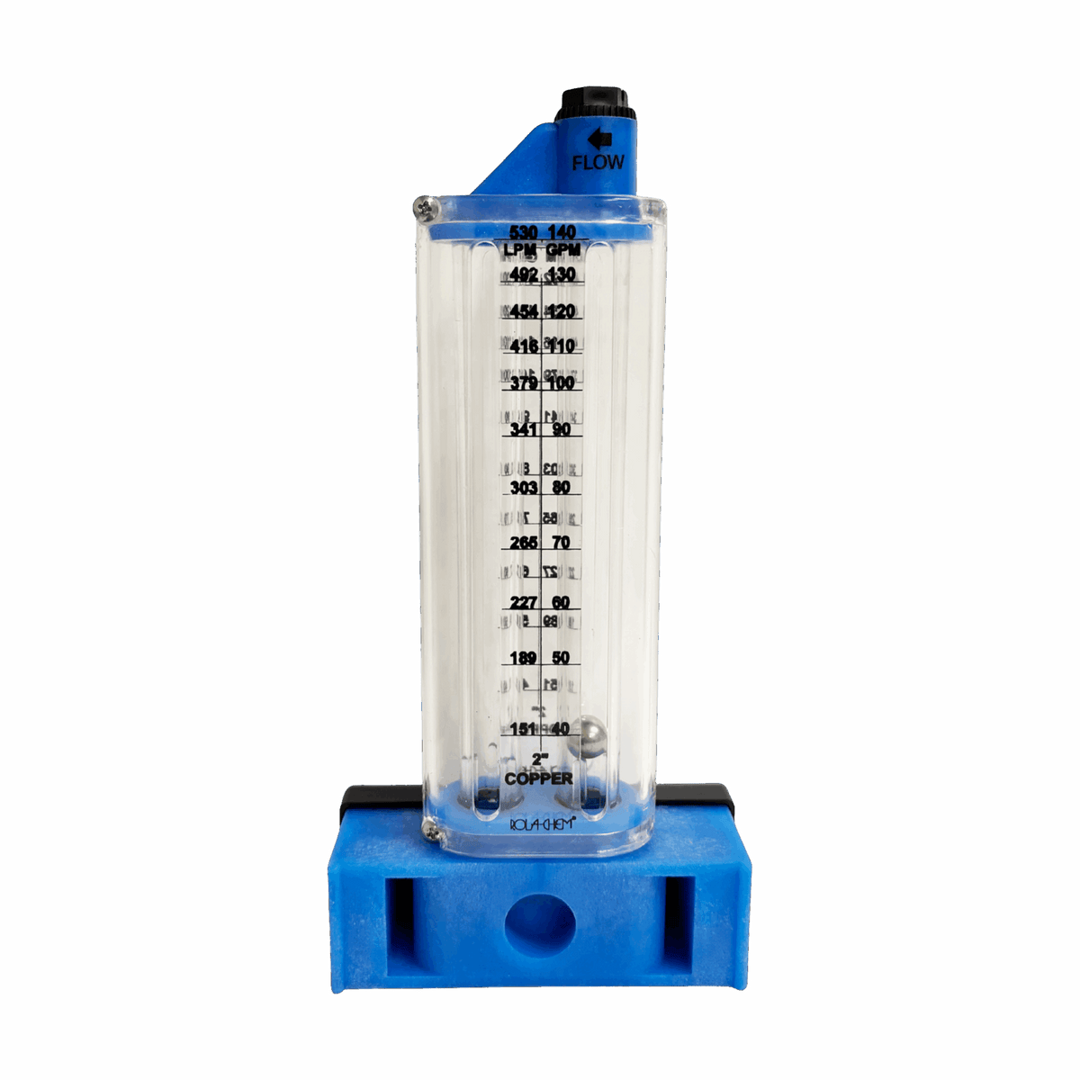 Rola-Chem 2" Copper Pool Flowmeter