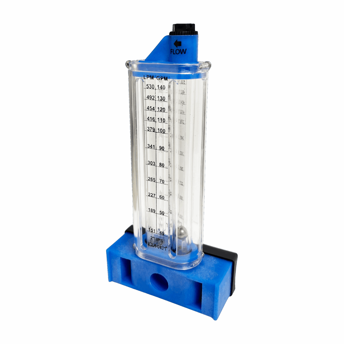 2" PVC Pool Flowmeter — shown from the opposite side