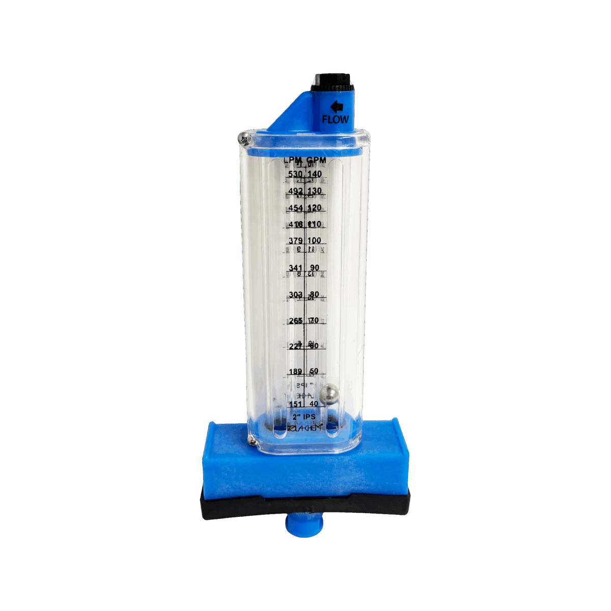 2" PVC Pool Flowmeter — the Top Mount option