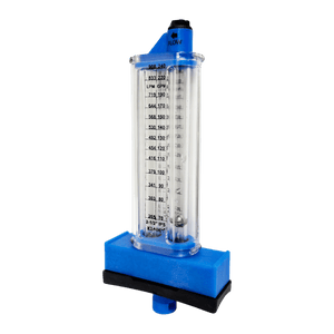 2-1/2" PVC Pool Flowmeter — the Top Mount option from the opposite side