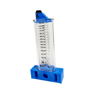 2-1/2" PVC Pool Flowmeter — the Vertical Mount option from the opposite side