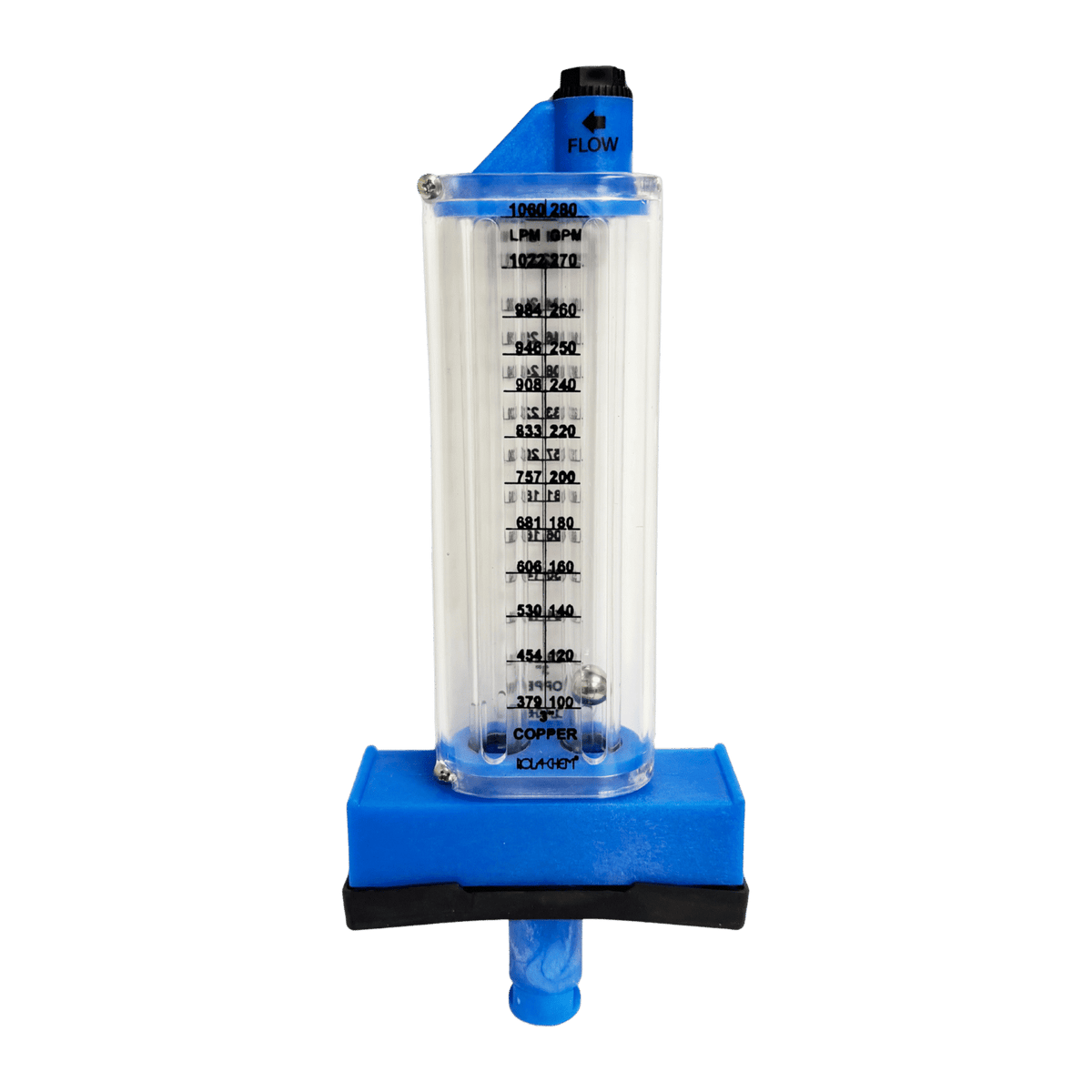 3" Copper Pool Flowmeter — the Top Mount option