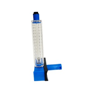 4" Copper Pool Flowmeter — close-up of the graduated scale