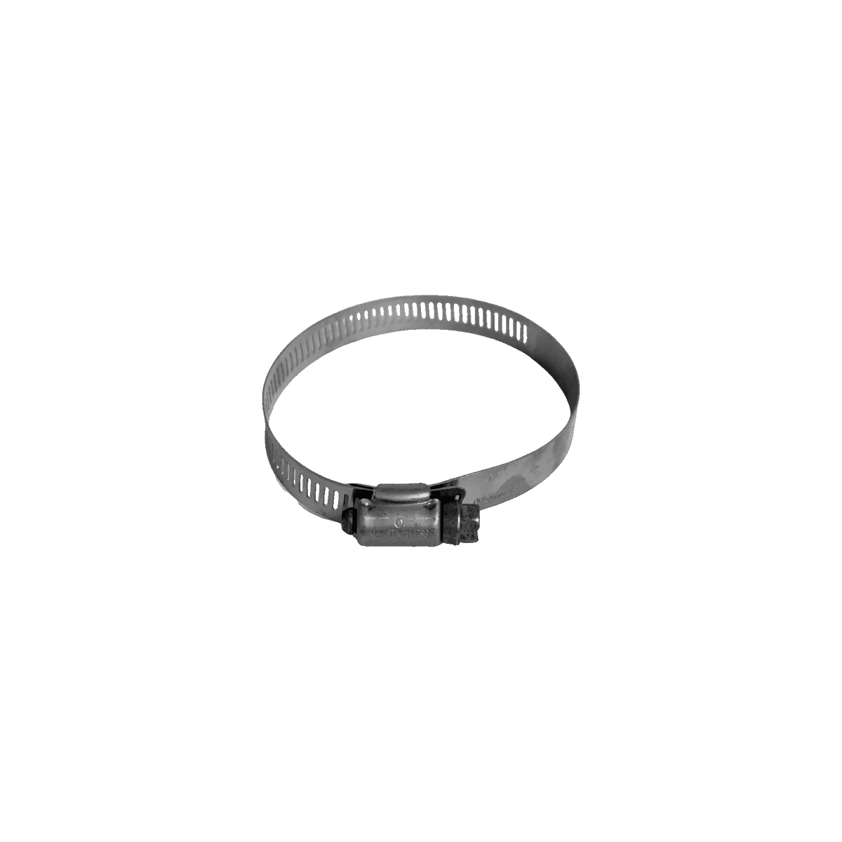 1-1/2" PVC Pool Flowmeter — the hose clamp supplied with the meter