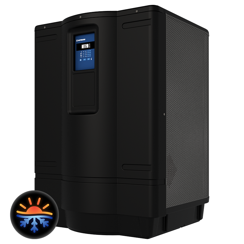 Hayward HeatPro MCHX Heat Pump 140,000 BTU — Heat + Chill — front view