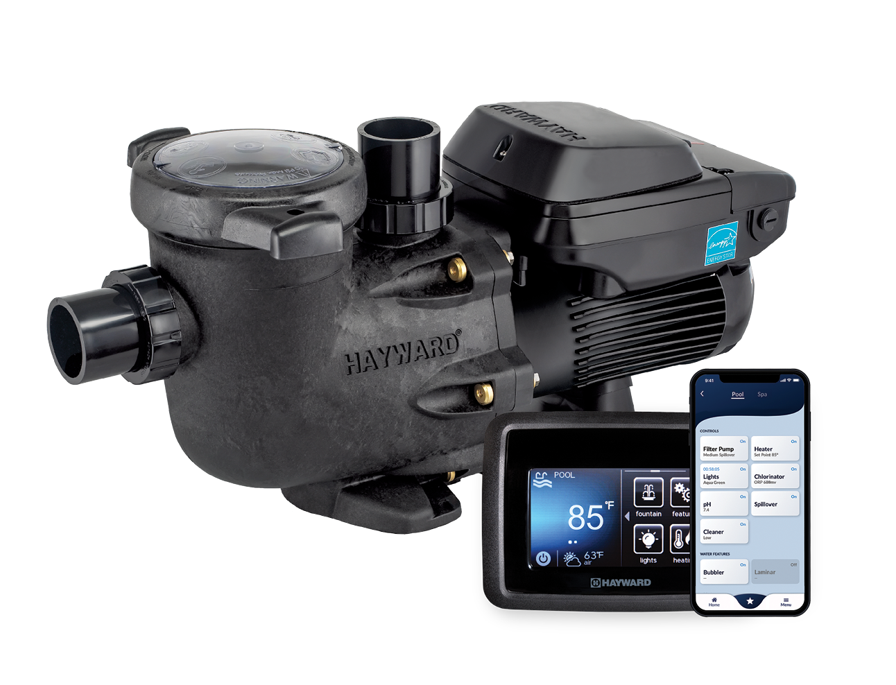Hayward TriStar VS 900 Omni Variable-Speed Pool Pump — front view