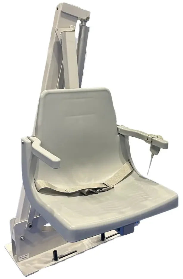 Global Pool Products Legend L-350R2 ADA pool lift – front three-quarter view