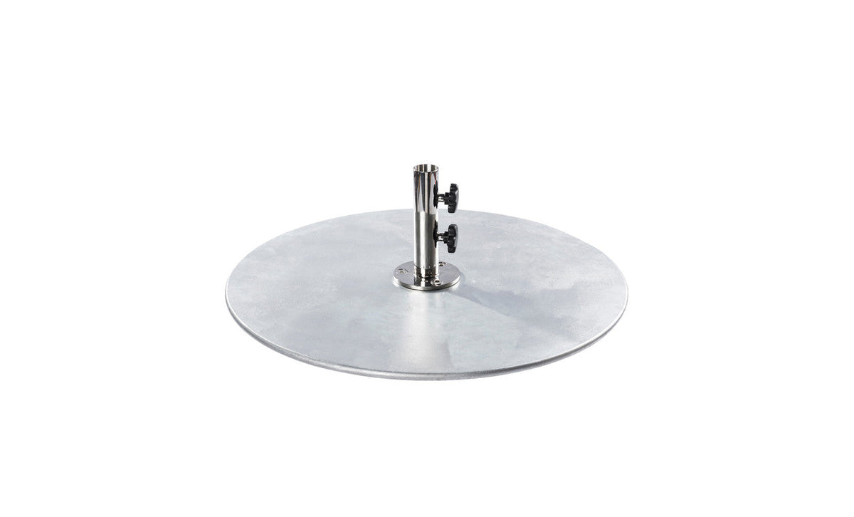 Ledge Lounger galvanized steel stack umbrella base, product overview