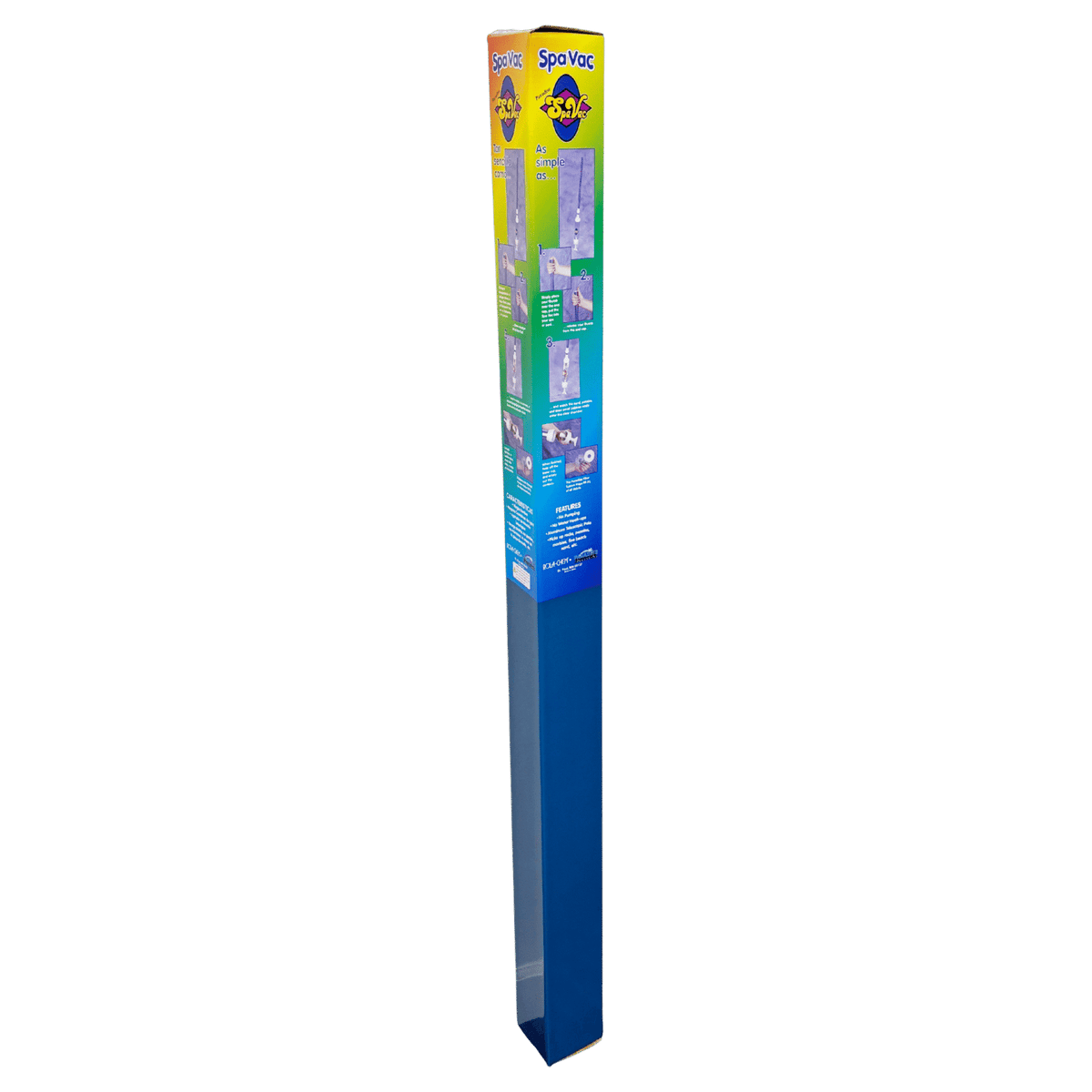 Spa Vac Handheld Spa and Hot Tub Vacuum — Single Boxed retail pack, front of carton