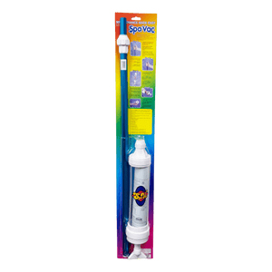 Spa Vac Handheld Spa and Hot Tub Vacuum — Blister Pack retail pack, front of carton