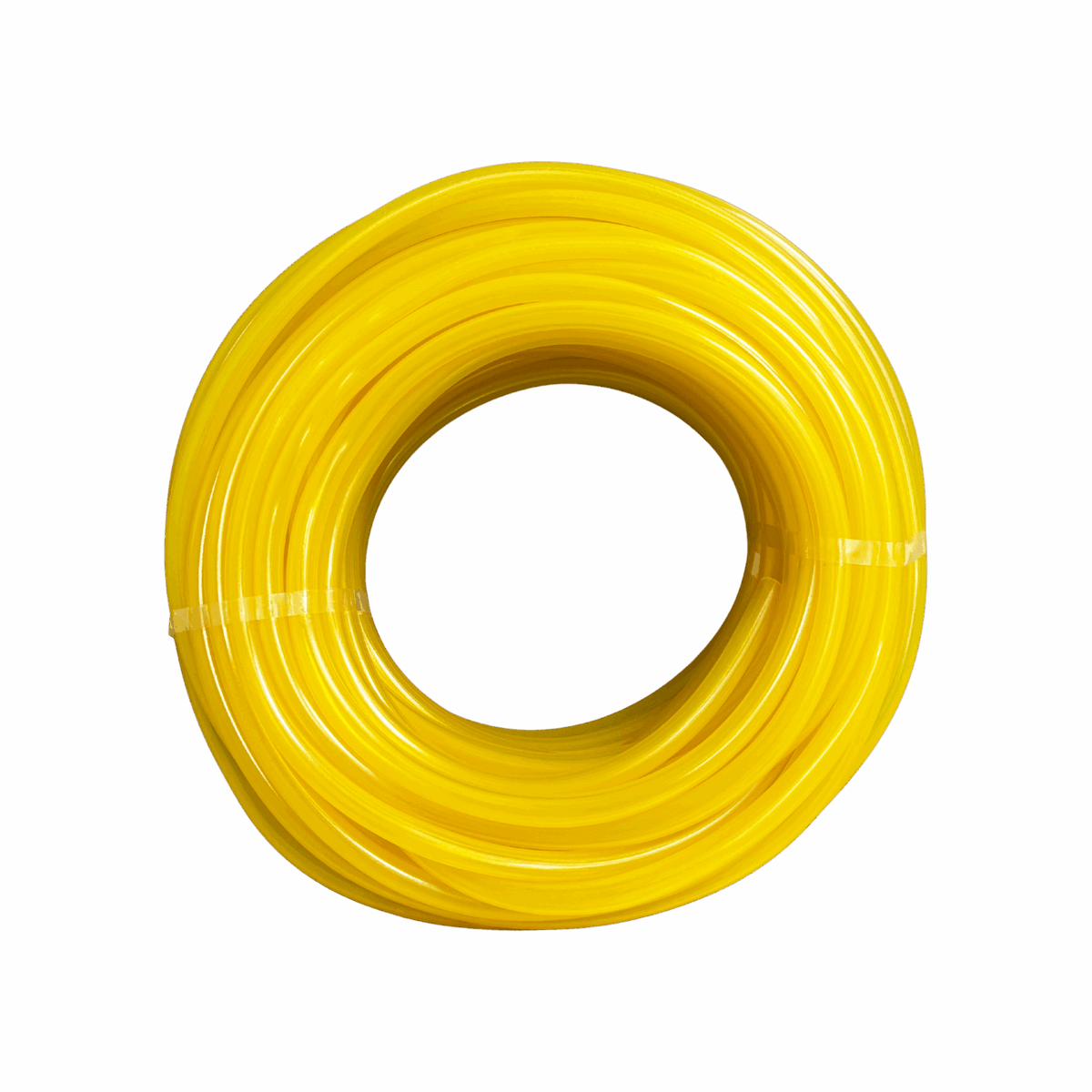 Chemical Feed Vinyl Tubing 7/16 in OD — the 100 ft Roll — Yellow (Chlorine) option from the opposite side