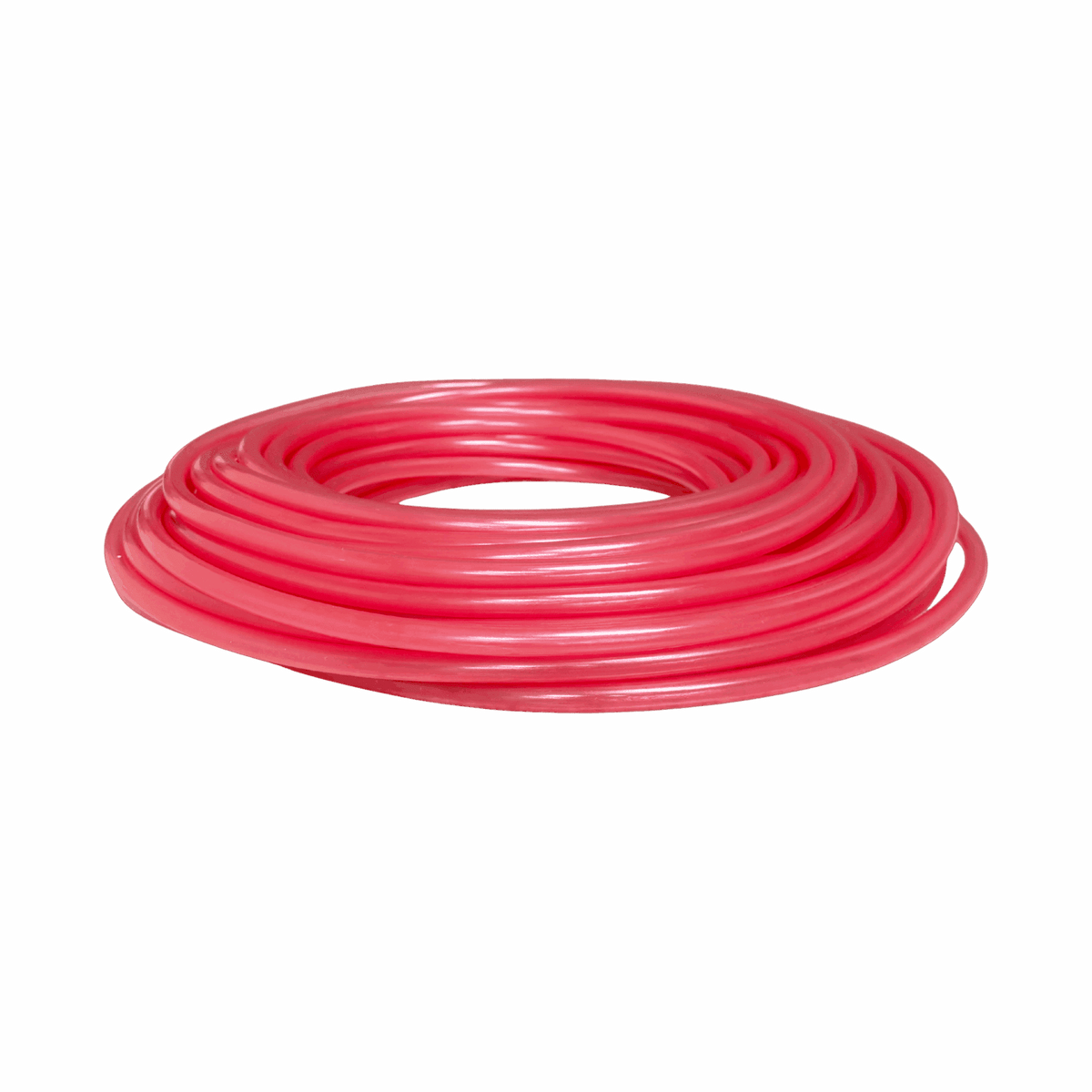 Chemical Feed Vinyl Tubing 7/16 in OD — the 100 ft Roll — Pink (Acid) option from the opposite side