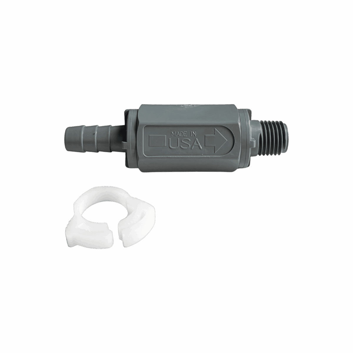 PVC Chemical Feed Check Valve — the Injection 1/4" NPT option