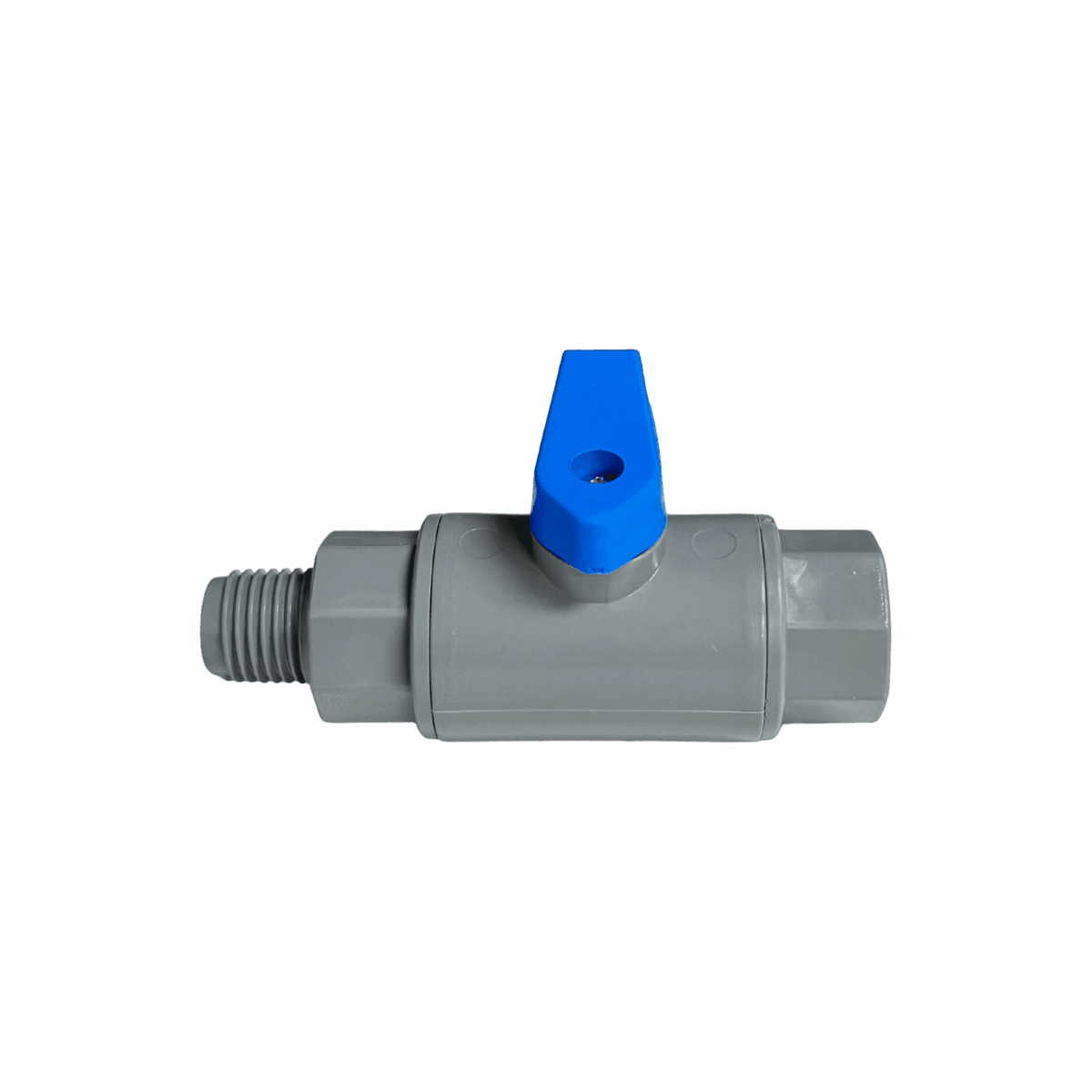 Rola-Chem PVC Ball Valve 1/4 in MNPT x 1/4 in FNPT