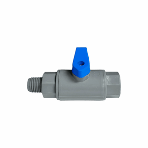 Rola-Chem PVC Ball Valve 1/4 in MNPT x 1/4 in FNPT