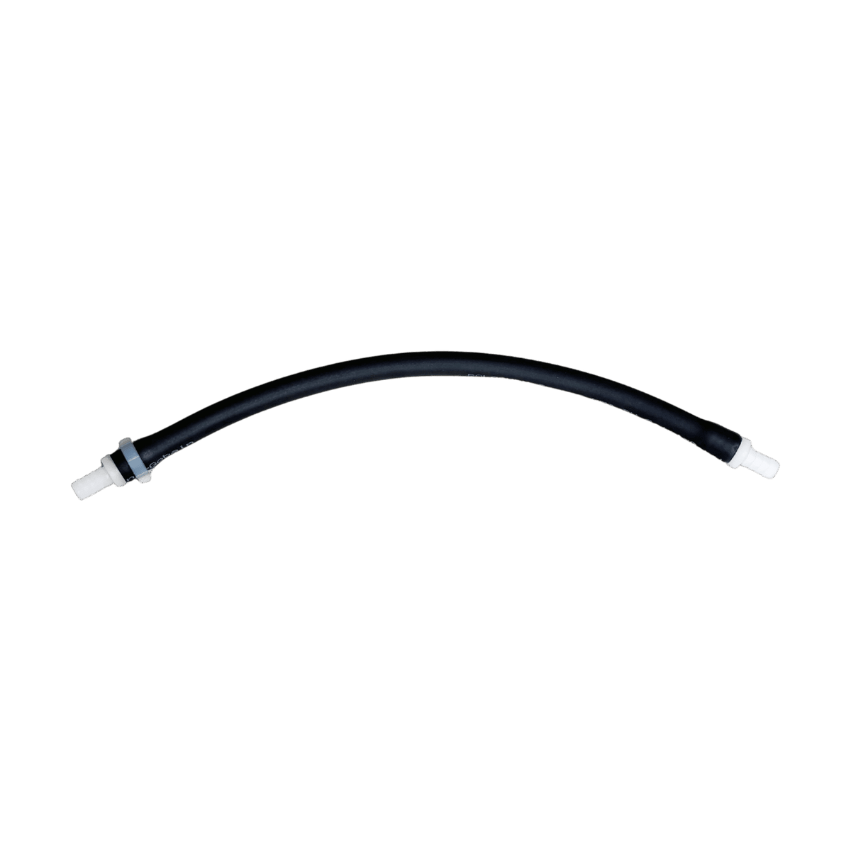 Pump Pinch Tube with Clamp and Fitting — the 13.5" Black Tygon — Acid option