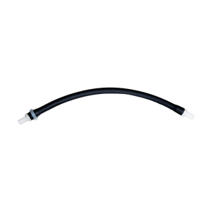 Pump Pinch Tube with Clamp and Fitting — the 13.5" Black Tygon — Acid option