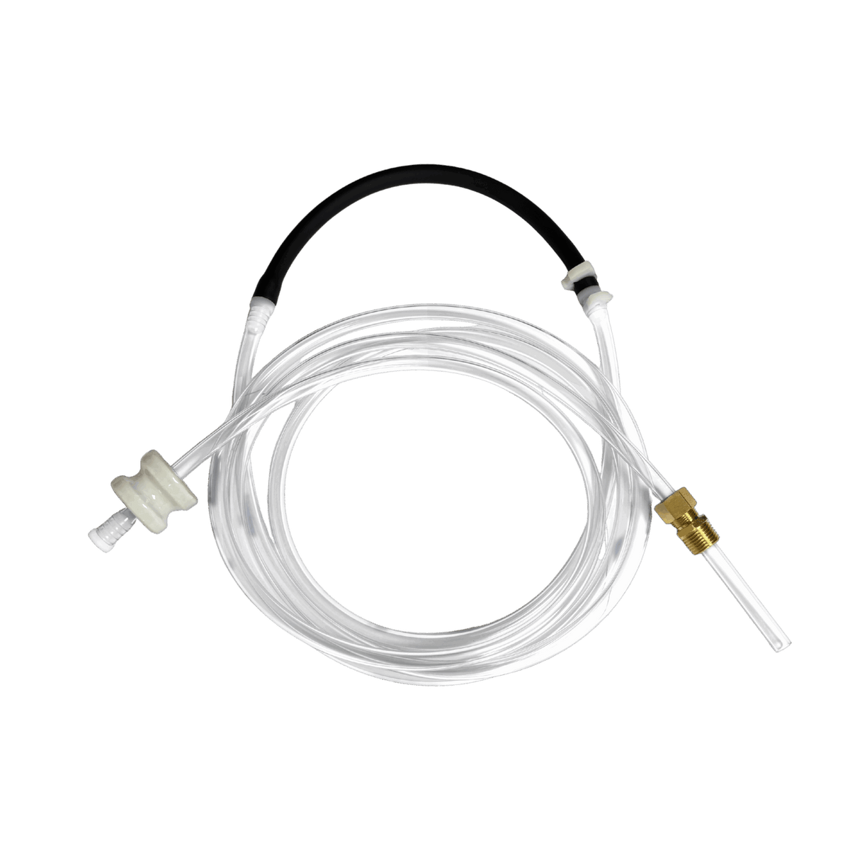 Peristaltic Pump Hose Assembly — the 13.5" Black Tygon + Vinyl option from the opposite side