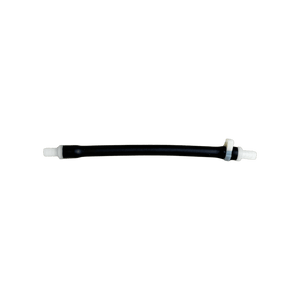 Pump Pinch Tube with Clamp and Fitting — the 8" Black Tygon — Acid option