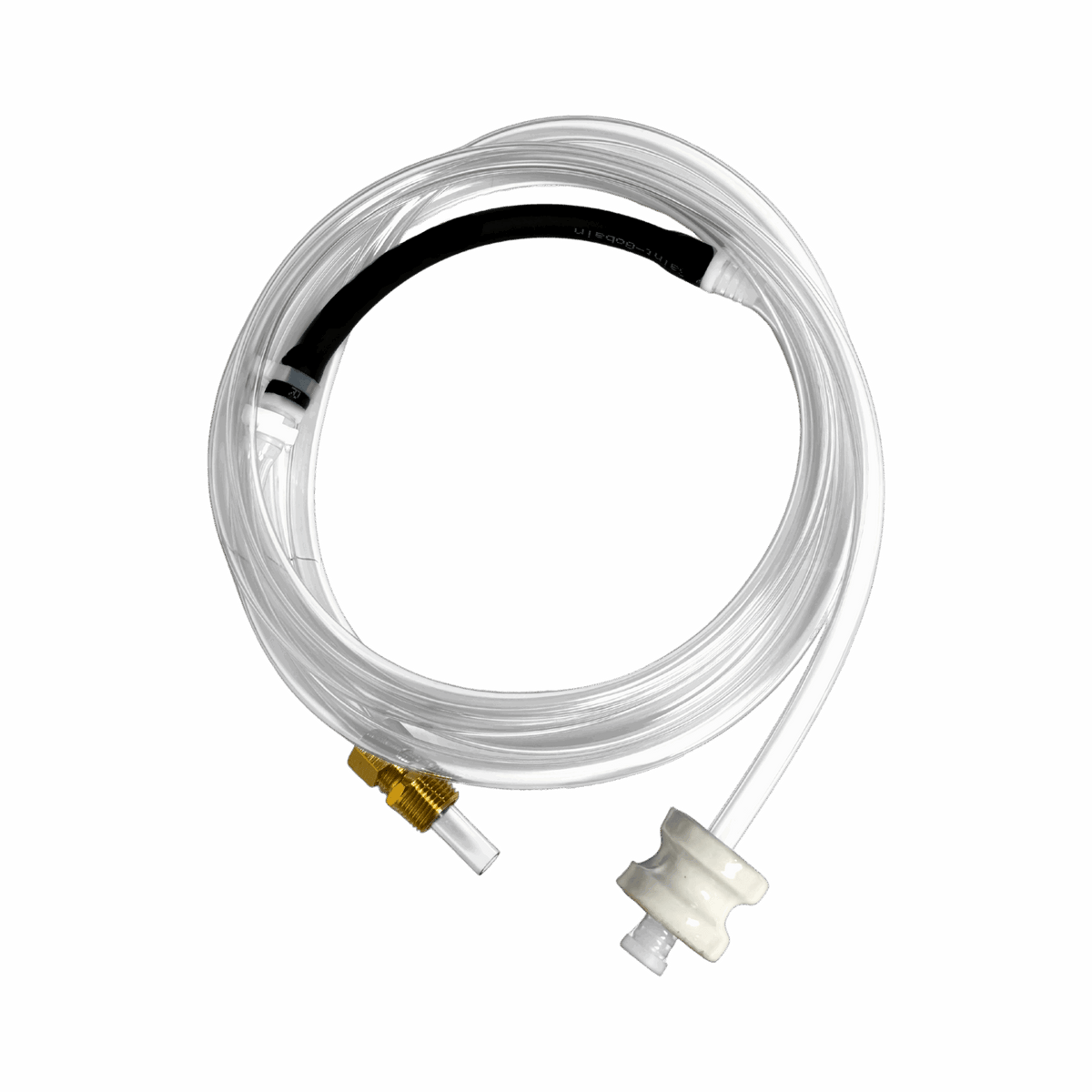 Peristaltic Pump Hose Assembly — the 8" Black Tygon + Vinyl option
