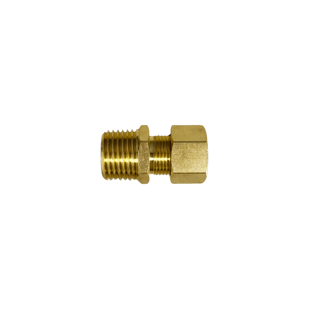 Brass Chemical Injection Fitting Assembly — shown from the opposite side