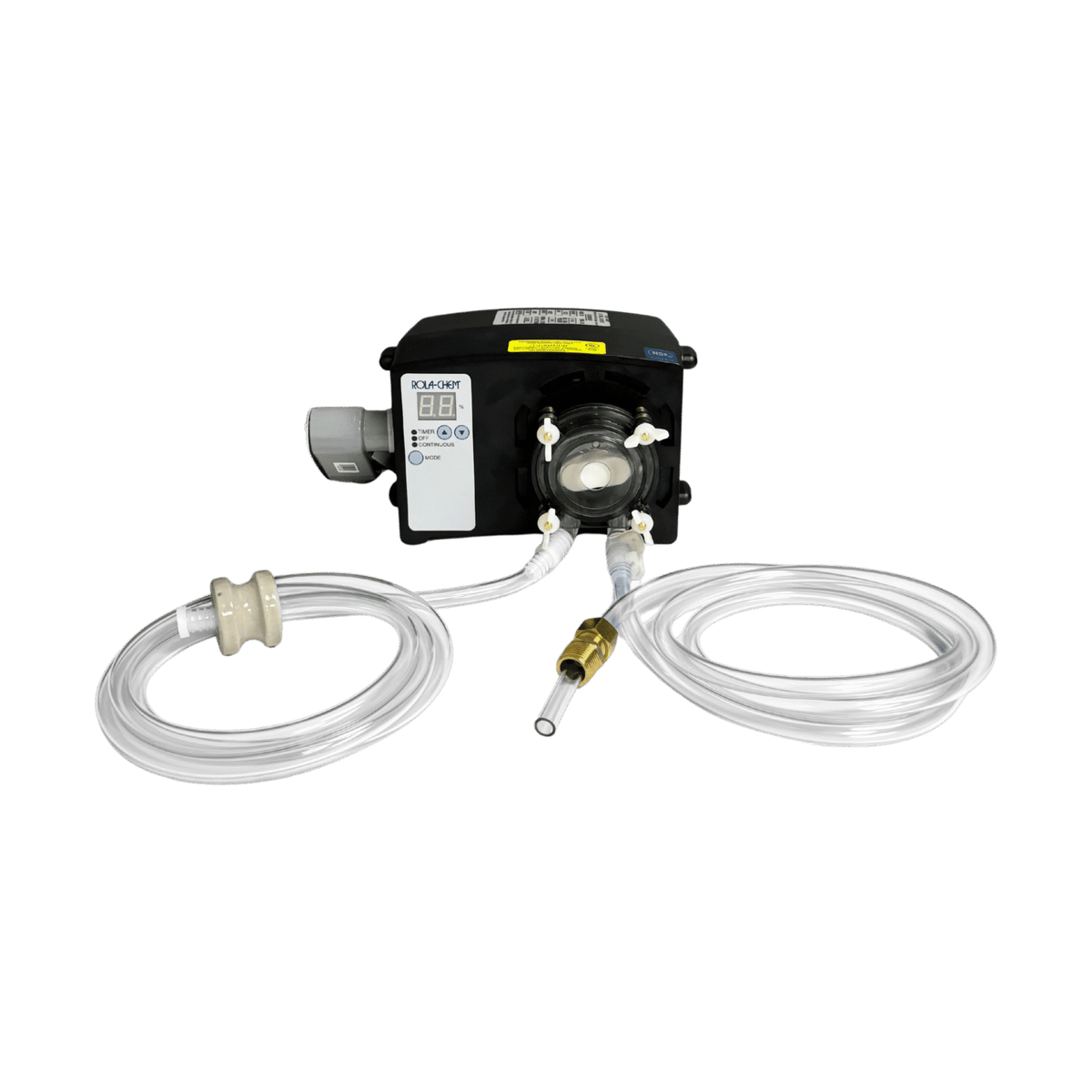 Pro Series 301 Peristaltic Chemical Metering Pump — two-roller pump head on the conduit-entry housing