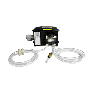 Pro Series 301 Peristaltic Chemical Metering Pump — two-roller pump head on the conduit-entry housing