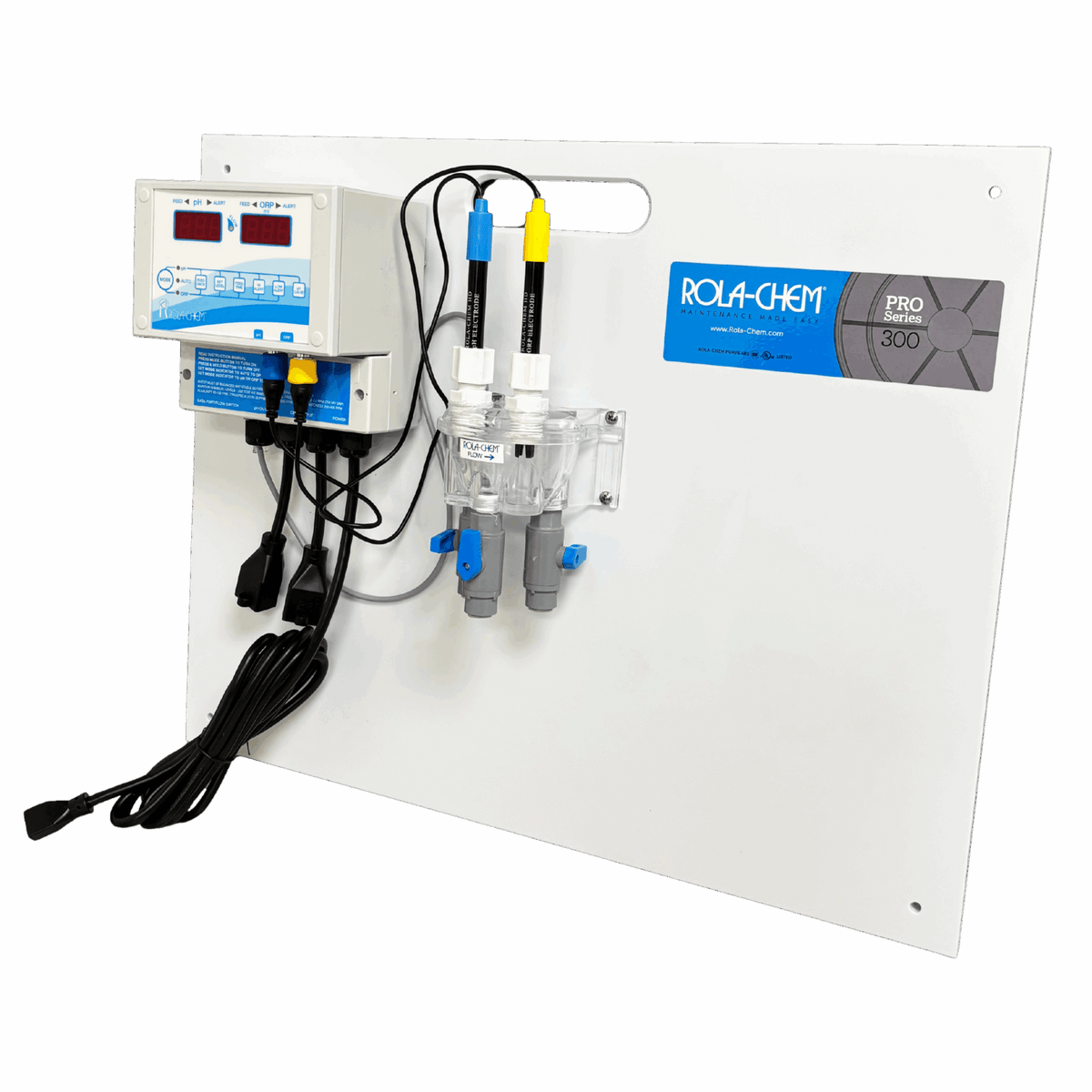 RC554XP Ready-to-Mount pH/ORP Chemical Dosing System — shown from the opposite side