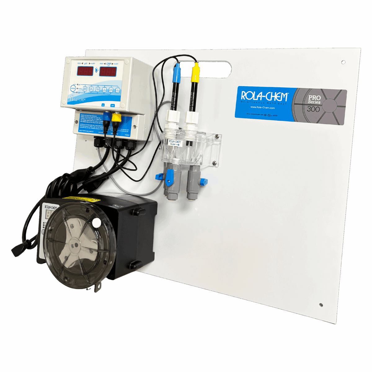 RC554XP Ready-to-Mount pH/ORP Chemical Dosing System — the 1 x 12 GPD Gold Tip Probes option from the opposite side
