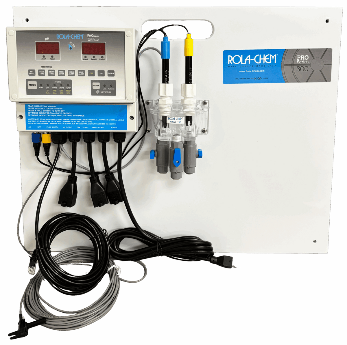 Rola-Chem RC555XXP Ready-to-Mount pH/Dual ORP/FAC PPM Dosing System