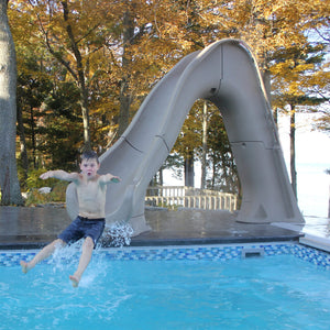 Global Pool Products Tidal Wave pool slide – ladder side