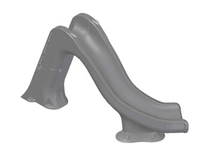 Global Pool Products Tidal Wave pool slide – gray, three-quarter view on white
