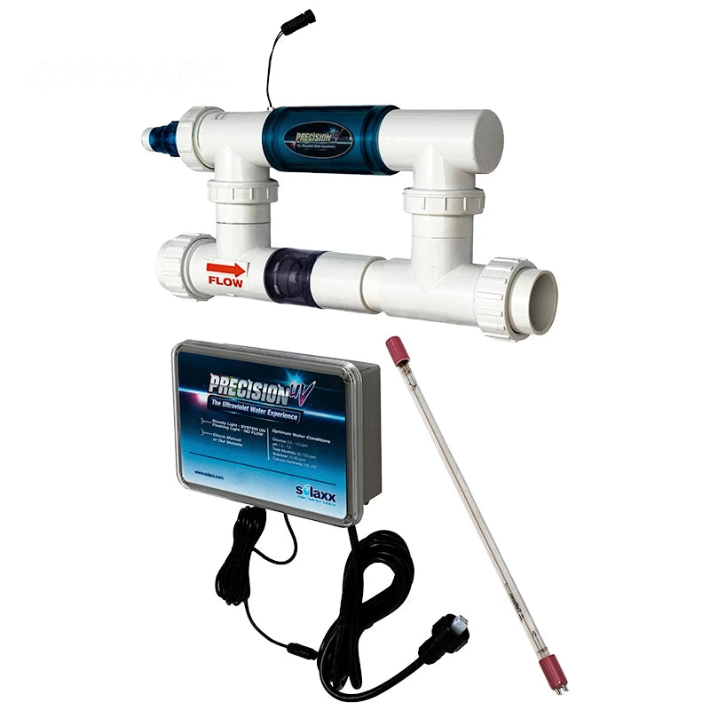 Solaxx Precision UV pool sanitizer UV6000A with manifold, UV chamber and power supply