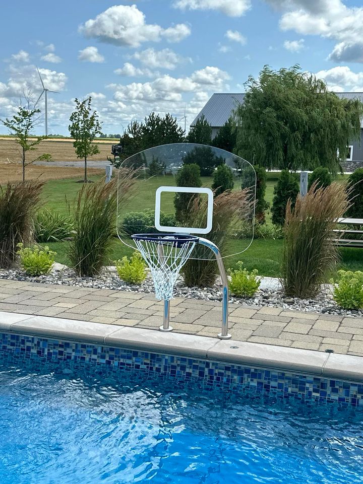 Global Pool Products X2 pool basketball game at a pool