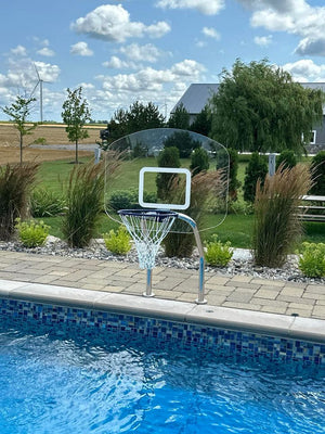 Global Pool Products X2 pool basketball game at a pool