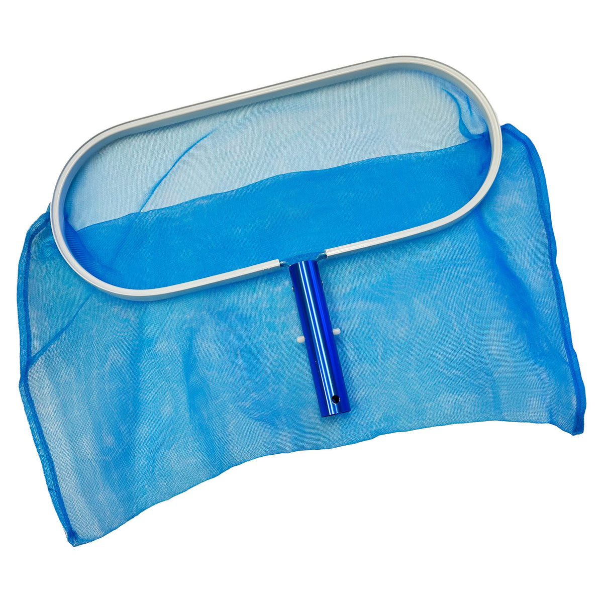 Blue Wave Aluminum Deep Pool Bag Rake with Chemical-Resistant Mesh Pool Cleaner &amp; Maintenance