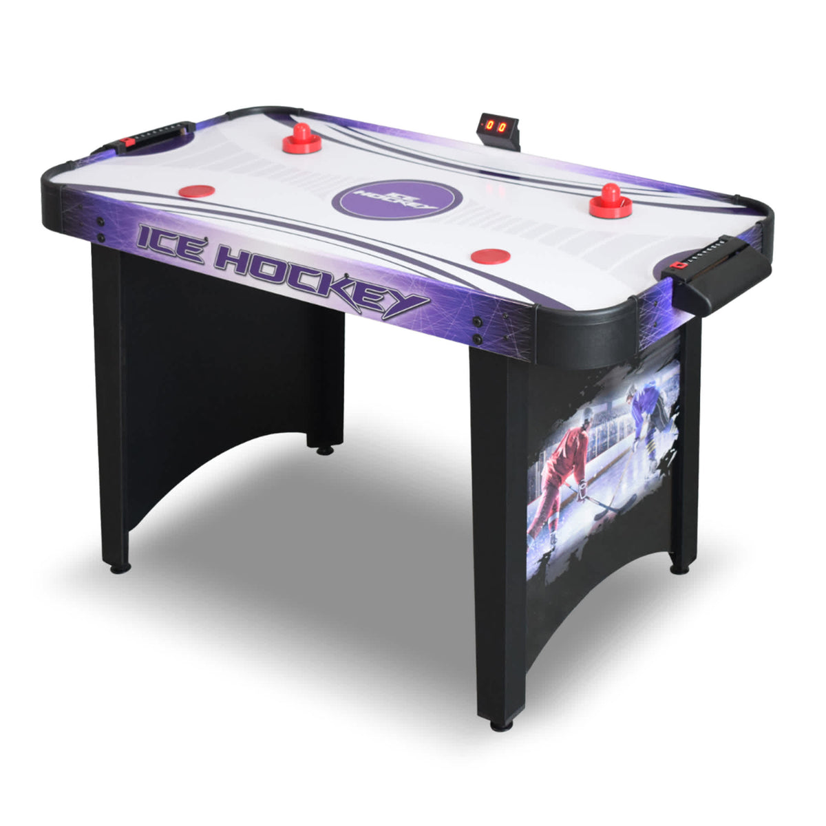 Hathaway Hat Trick 48-in Air Hockey Table with LED Scoring Game Room Table