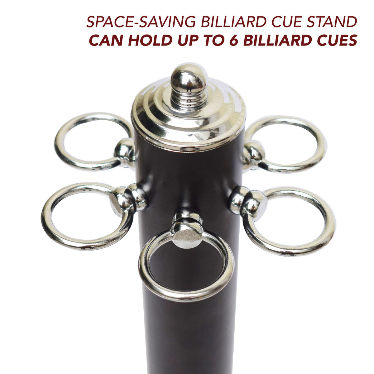 Hathaway Westmont Billiard Cue Stand - upper ring cluster; the stand holds up to six cues