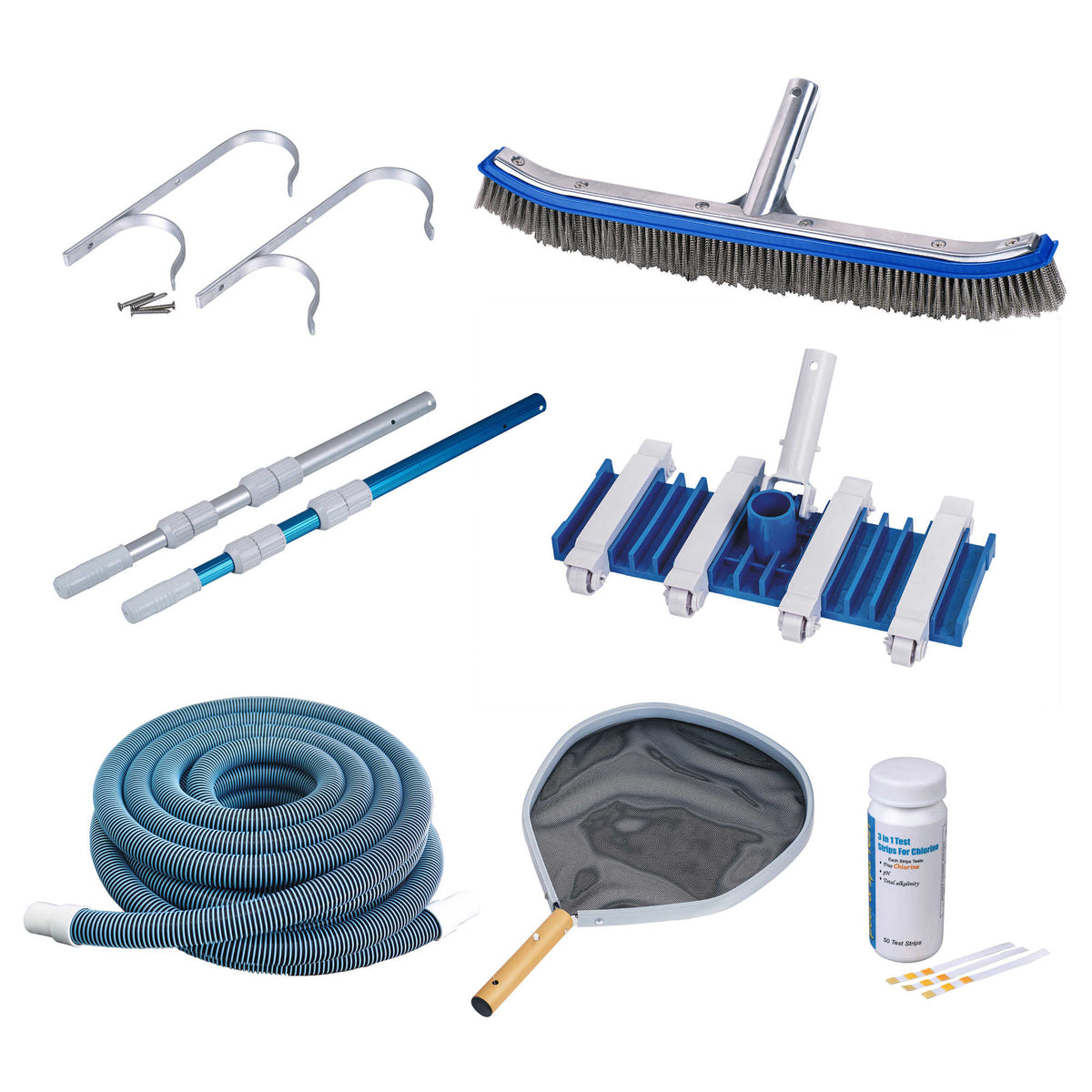 Blue Wave Deluxe In-Ground Pool Maintenance Kit Pool Cleaner &amp; Maintenance