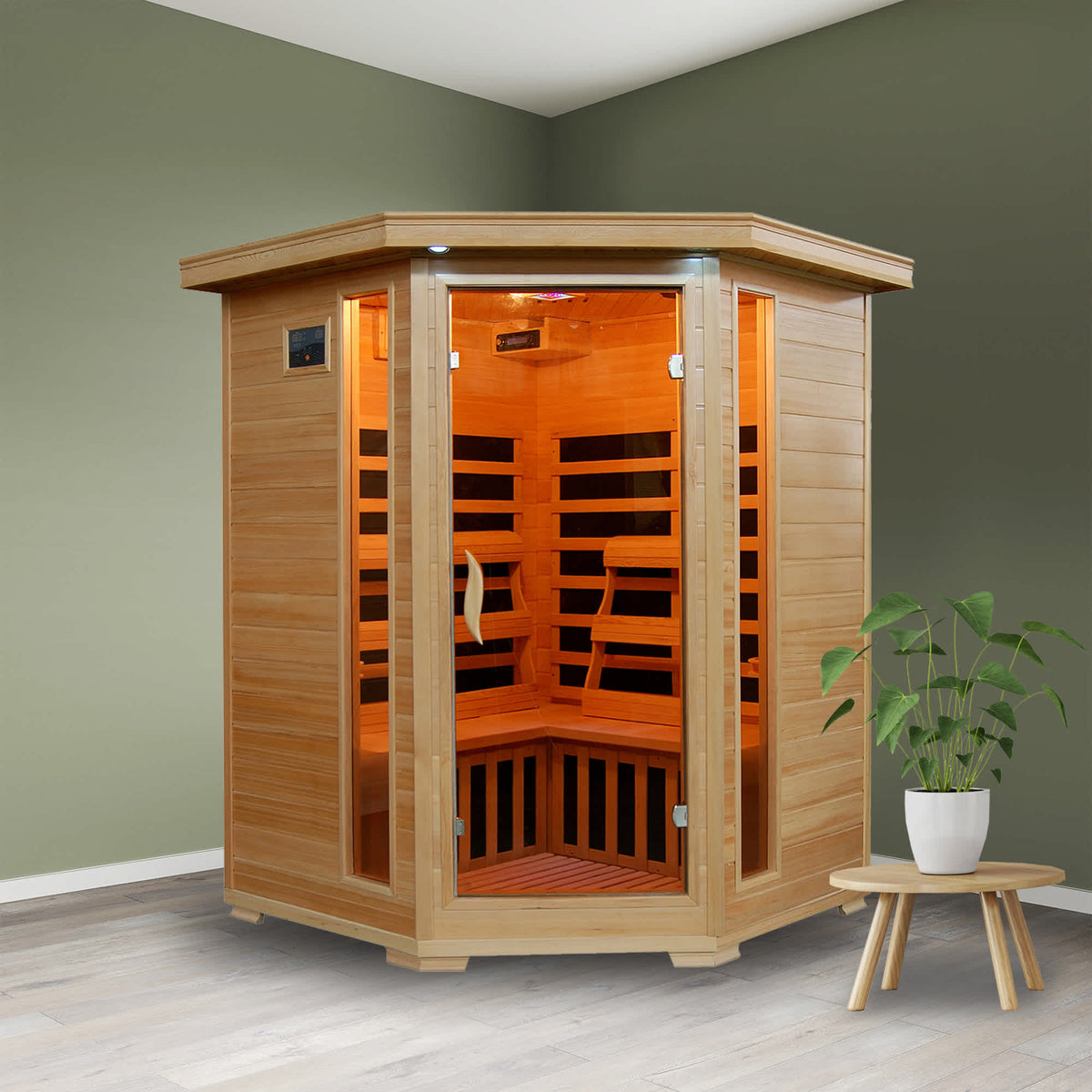 HeatWave Sante Fe Sauna Sauna &amp; Spa — shown from the opposite side